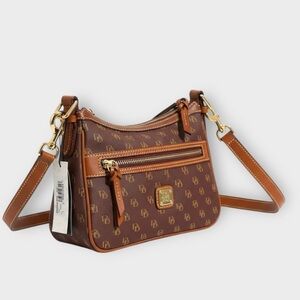 Dooney & Bourke Brown and Tan Crossbody Bag